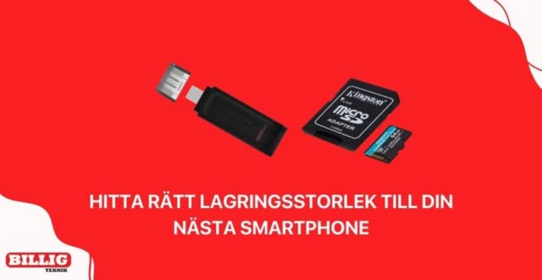 Lagringsstorlek smartphone