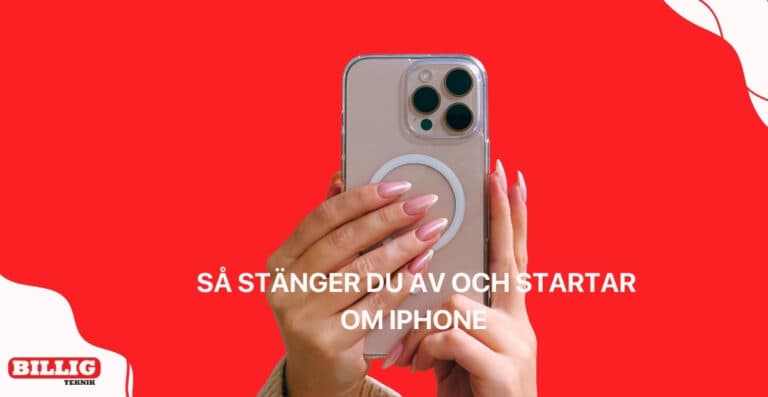 Så stänger du av och startar om en iPhone